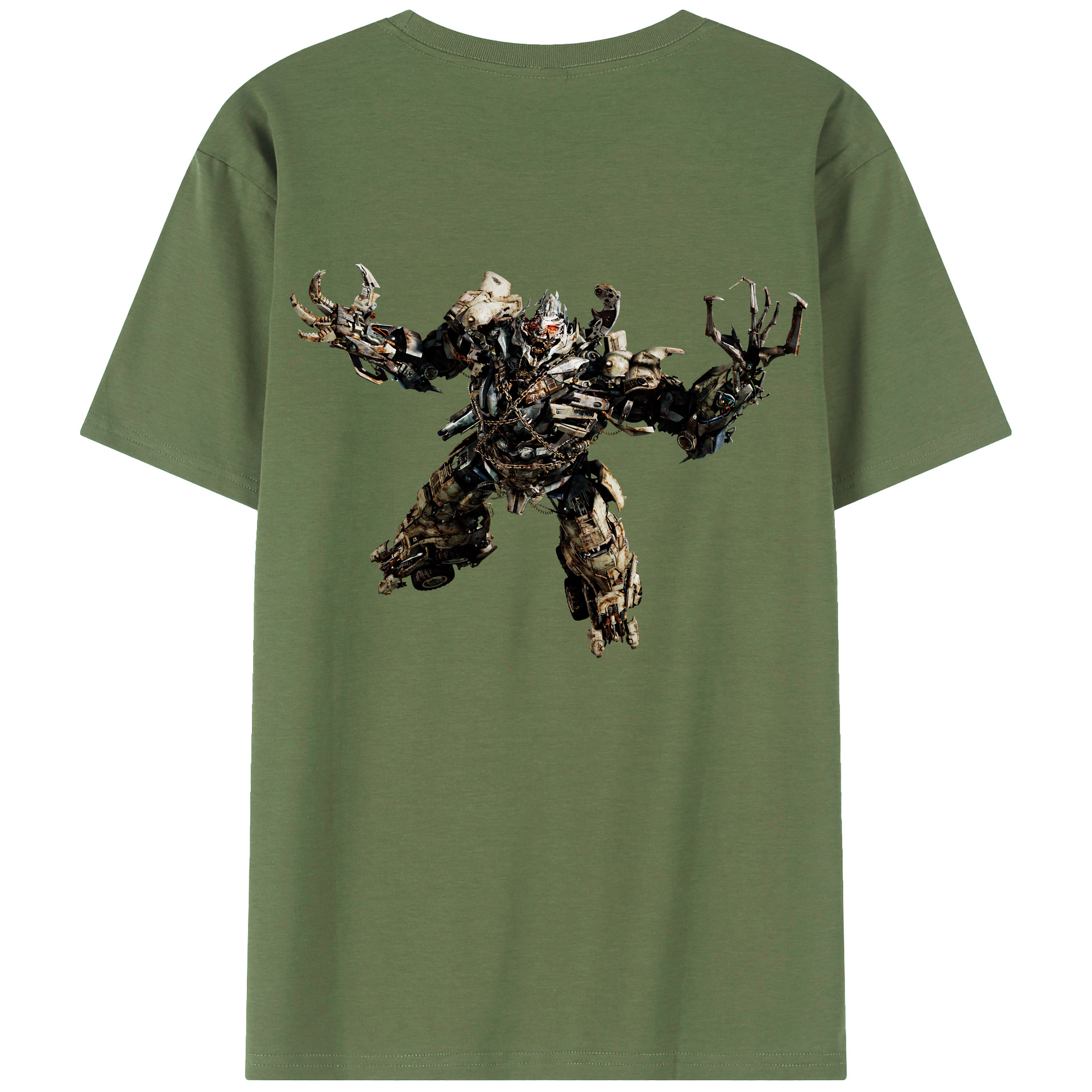 （画像用） Transformers トランスフォーマー 綿100％ メンズ半袖Tシャツ（バックプリント） 通気性